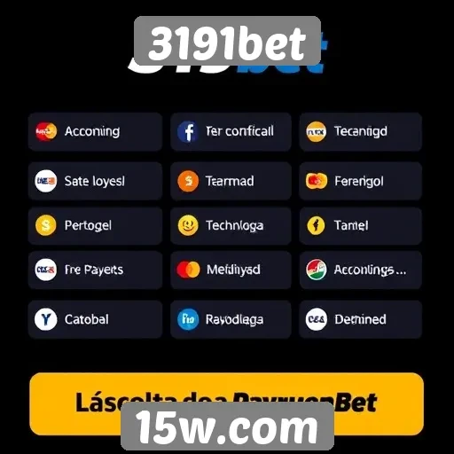 Métodos de pagamento oferecidos no 3191bet